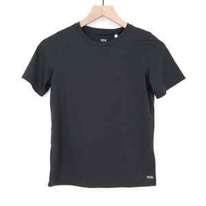 DSG Boys Movement Tee Pure Black Short Sleeve Moisture Wicking Shirt Size M